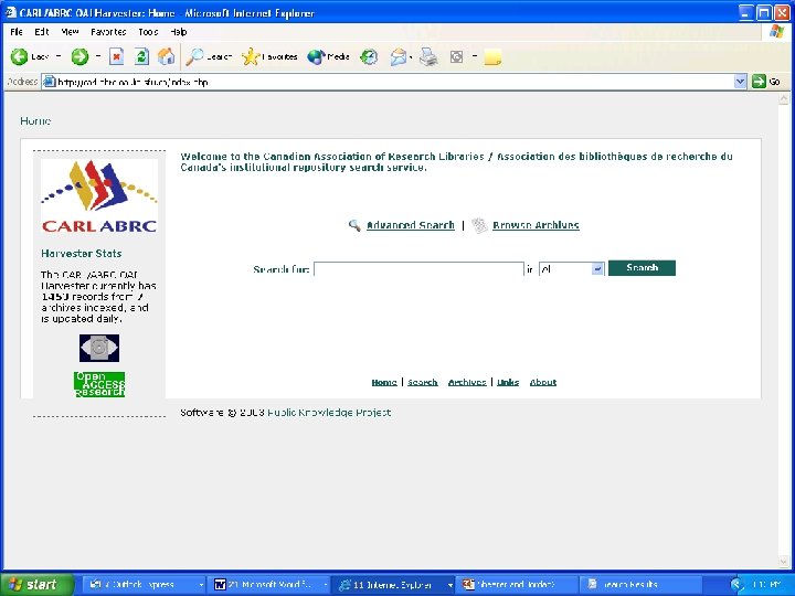 The CARL Project The CARL Project