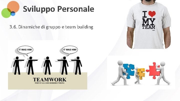 Sviluppo Personale 3. 6. Dinamiche di gruppo e team building 