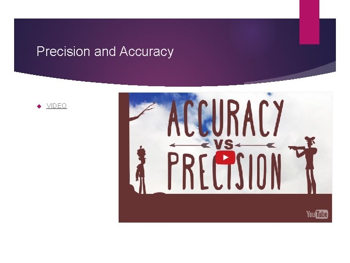 Precision and Accuracy VIDEO 