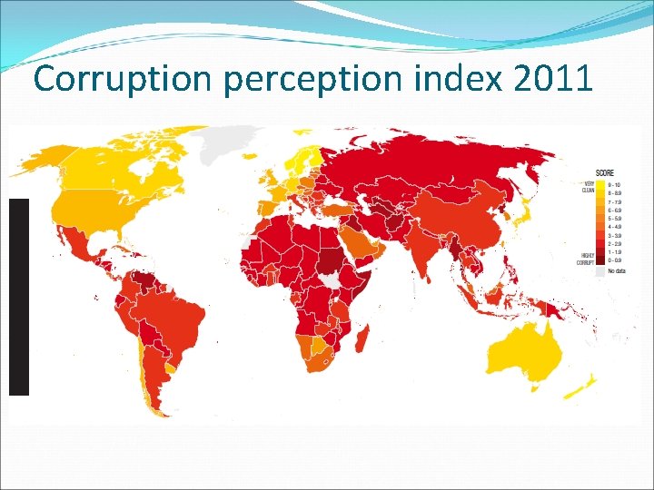 Corruption perception index 2011 