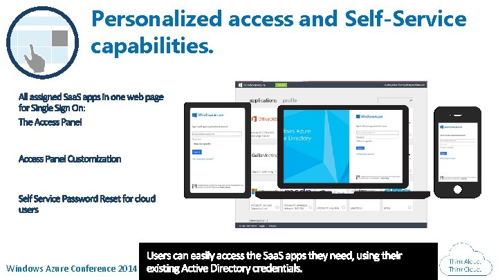 Personalized access and Self-Service capabilities. Windows Azure Conference 2014 