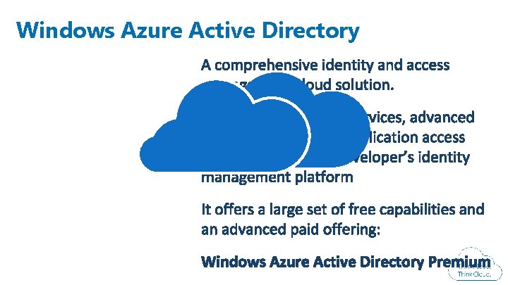 Windows Azure Active Directory Windows Azure Conference 2014 