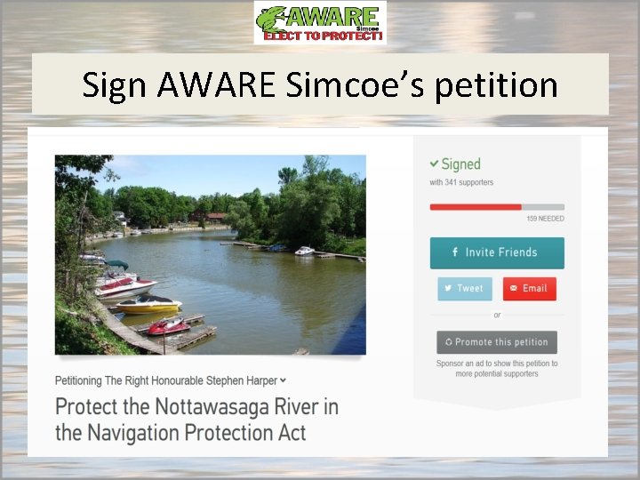 Sign AWARE Simcoe’s petition 