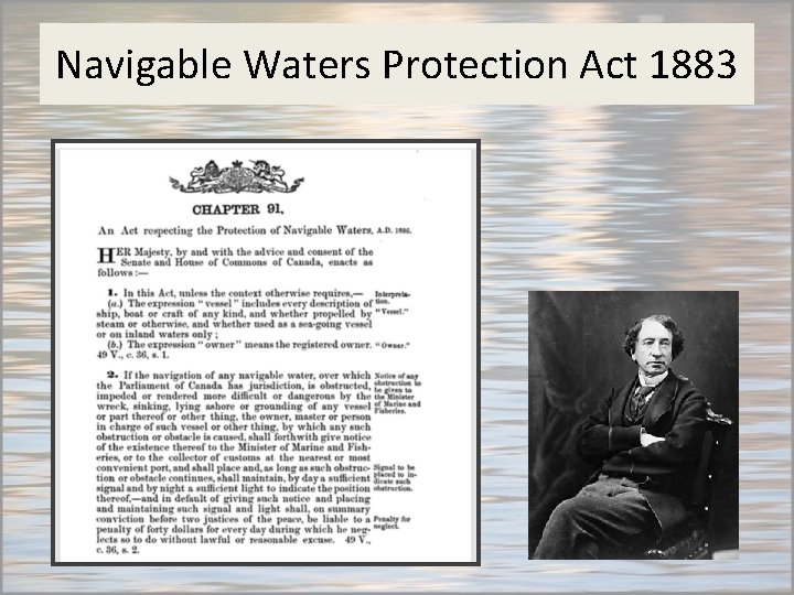Navigable Waters Protection Act 1883 