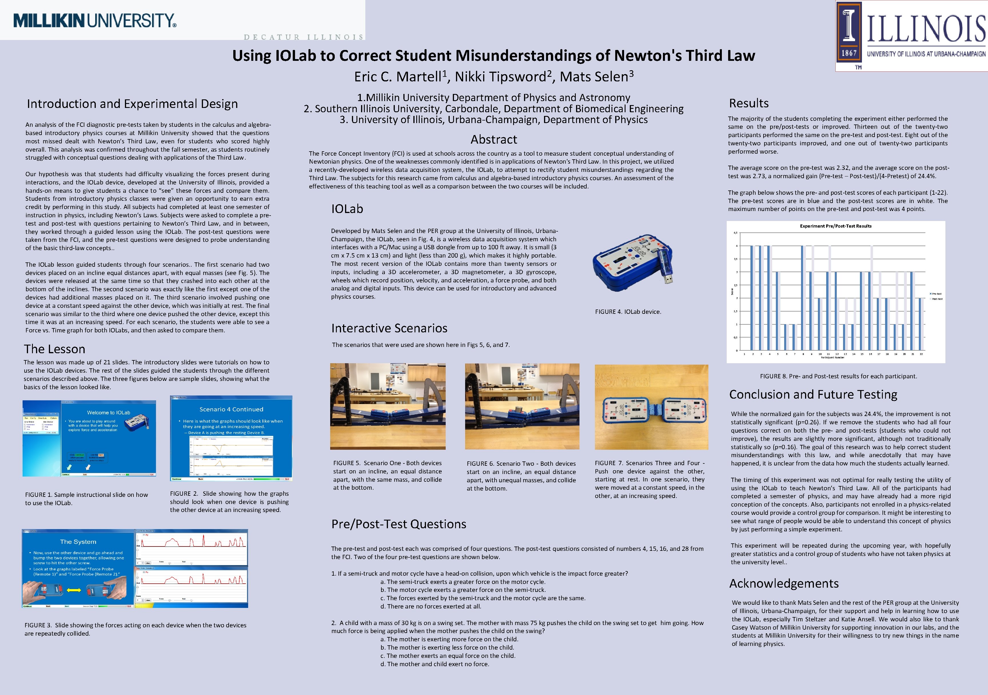 Using IOLab to Correct Student Misunderstandings of Newton's Third Law Eric C. An analysis