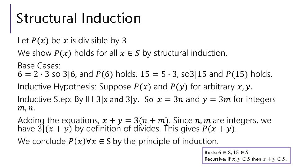 Structural Induction 