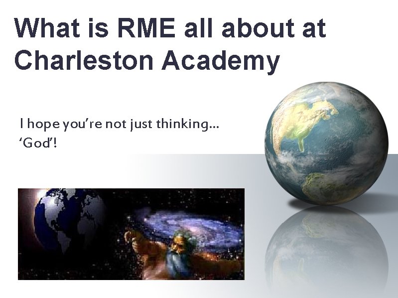 What is RME all about at Charleston Academy? I hope you’re not just thinking…