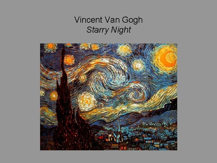 Vincent Van Gogh Starry Night 