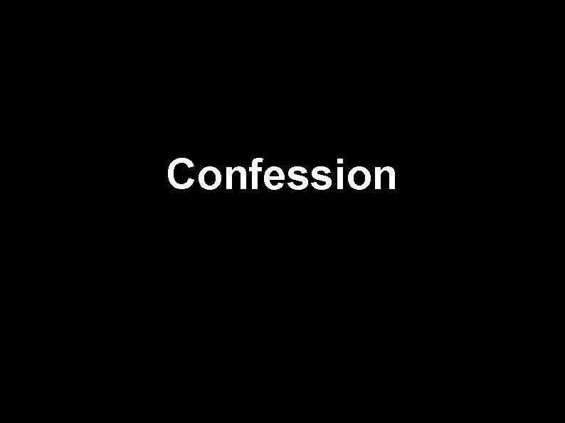 Confession 