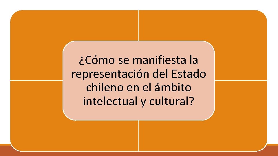 ¿Cómo se manifiesta la representación del Estado chileno en el ámbito intelectual y cultural?