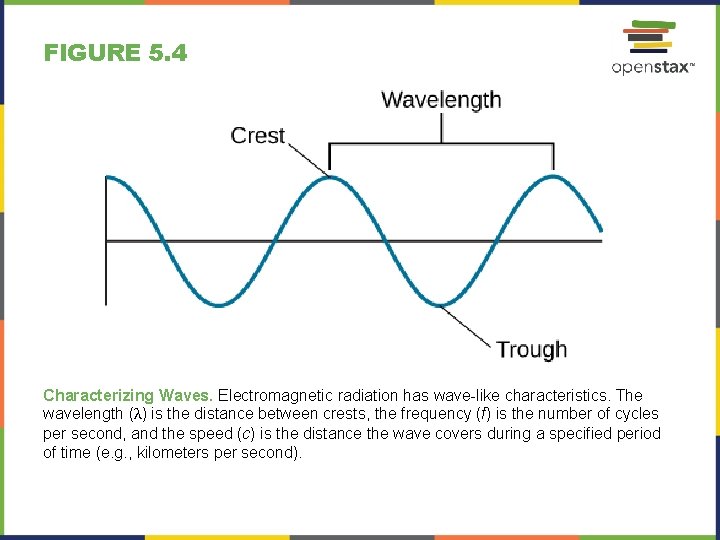 FIGURE 5. 4 Characterizing Waves. Electromagnetic radiation has wave-like characteristics. The wavelength (λ) is