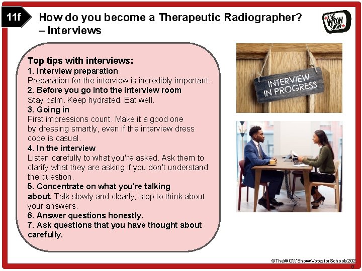11 f How do you become a Therapeutic Radiographer? – Interviews Top tips with