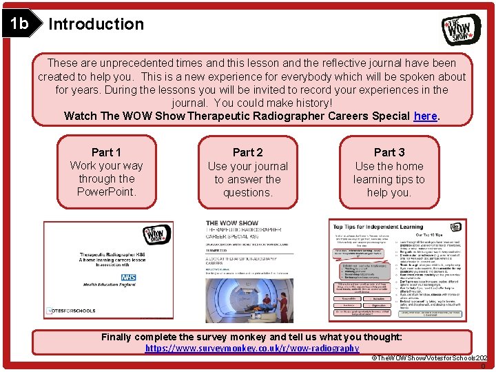 1 b Introduction These are unprecedented times and this lesson and the reflective journal