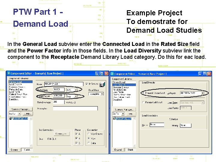 PTW Part 1 Demand Load Example Project To demostrate for Demand Load Studies In