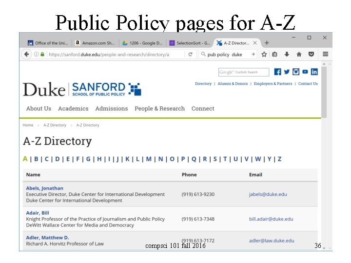 Public Policy pages for A-Z compsci 101 fall 2016 36 