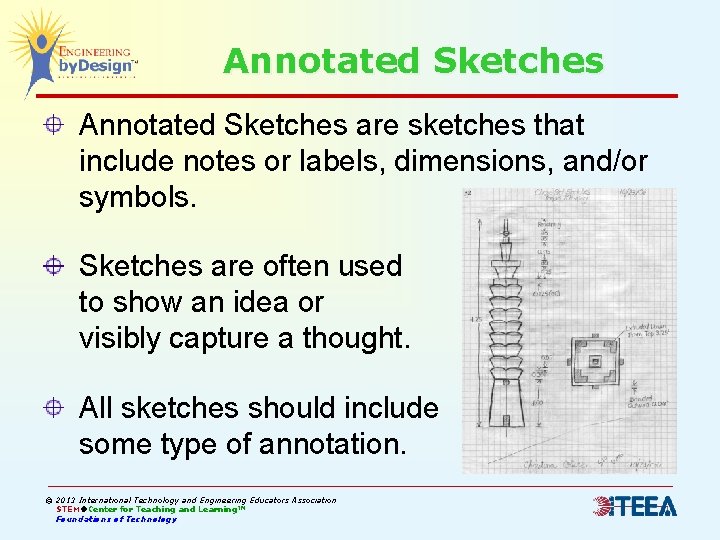 Foundations of Technology Sketching and Technical Drawing Teacher