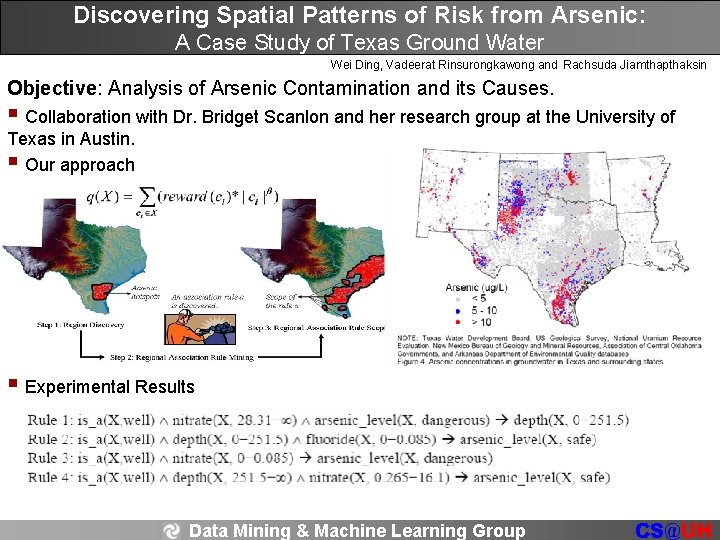 Discovering Spatial Patterns of Risk from Arsenic: A Case Study of Texas Ground Water