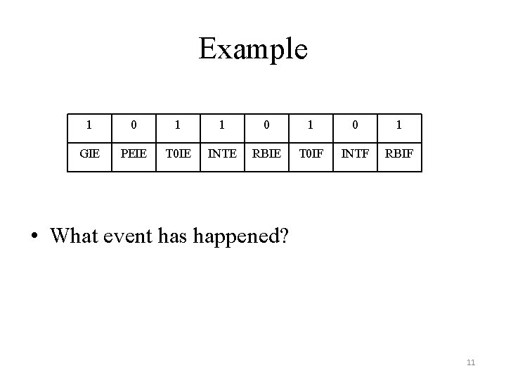 Example 1 0 1 0 1 GIE PEIE T 0 IE INTE RBIE T