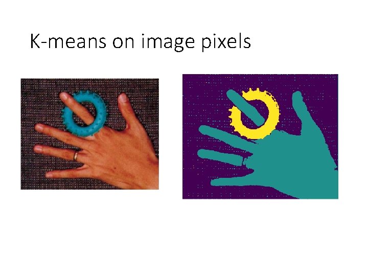 K-means on image pixels 