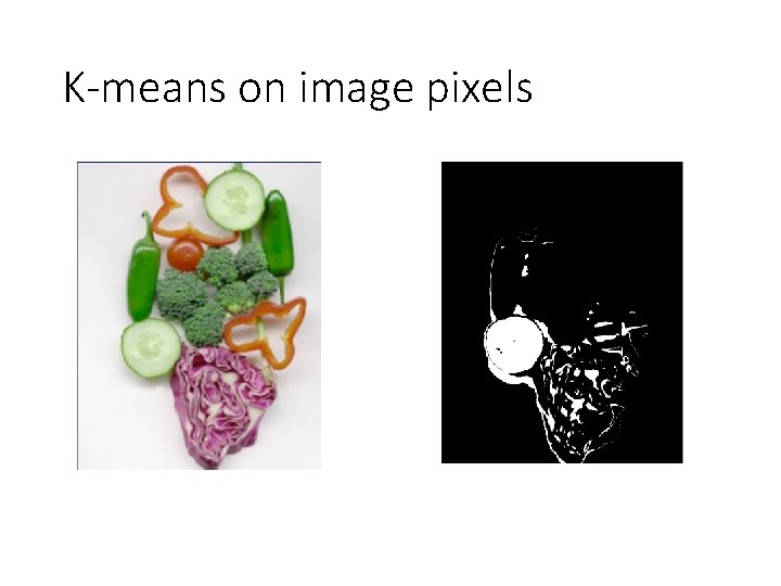 K-means on image pixels 