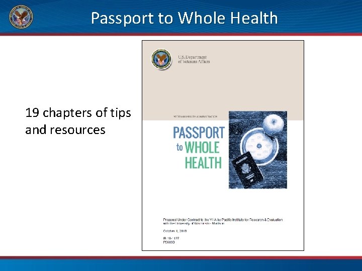 Passport to Whole Health 19 chapters of tips and resources 
