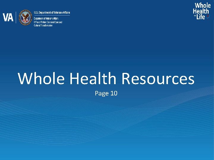 Whole Health Resources Page 10 