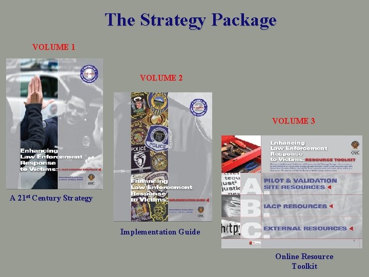 The Strategy Package VOLUME 1 VOLUME 2 VOLUME 3 A 21 st Century Strategy