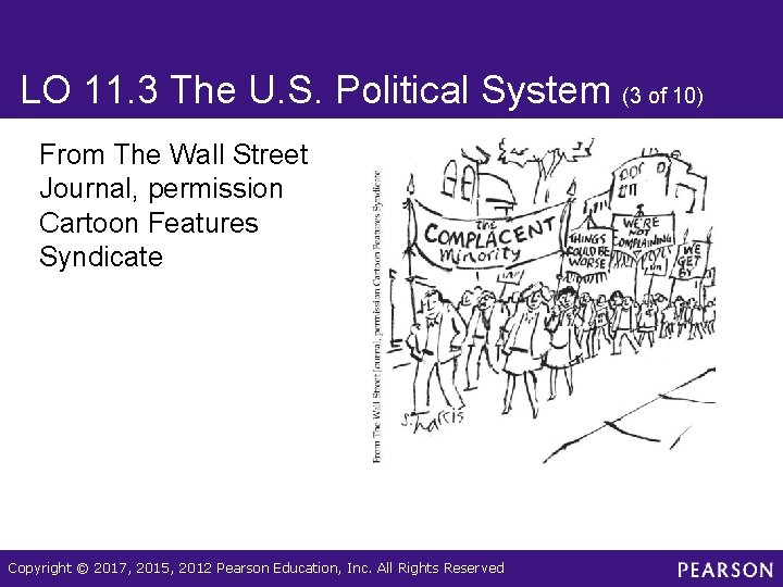 LO 11. 3 The U. S. Political System (3 of 10) From The Wall