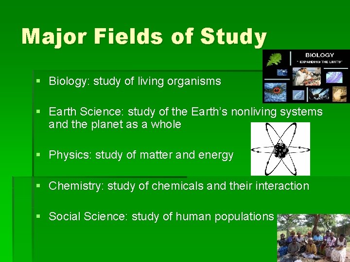 Chapter 1 Science and the Environment Understanding Our