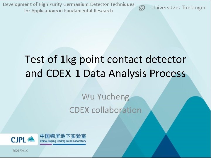 Development of High Purity Germanium Detector Techniques for Applications in Fundamental Research @ Universitaet