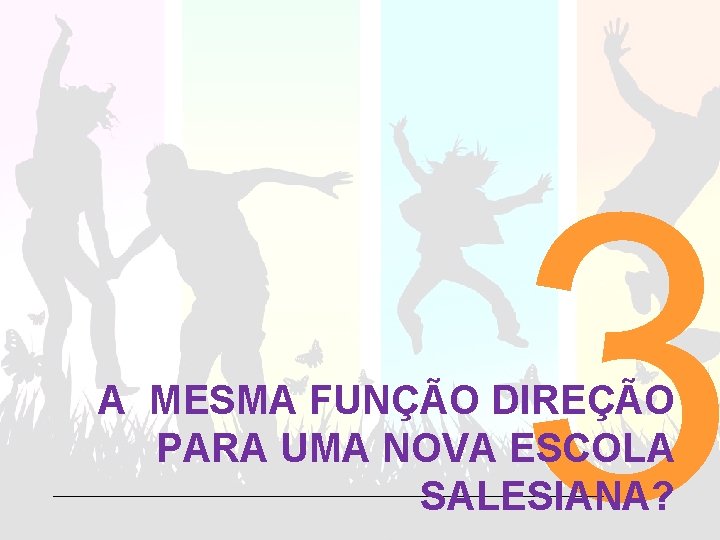 3 A MESMA FUNÇÃO DIREÇÃO PARA UMA NOVA ESCOLA SALESIANA? 