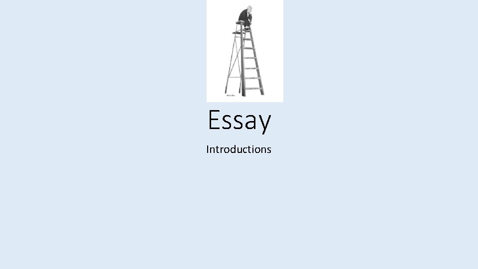 Essay Introductions 