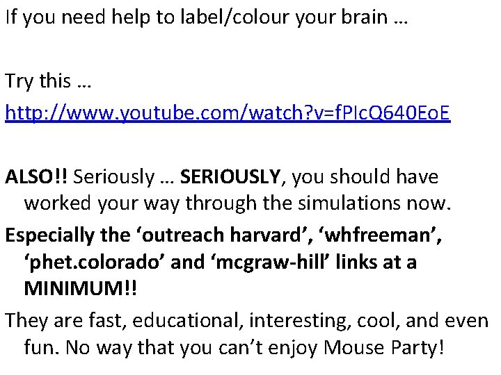 If you need help to label/colour your brain … Try this … http: //www.