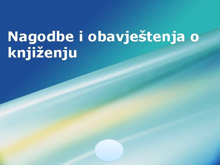 Nagodbe i obavještenja o knjiženju LOGO 