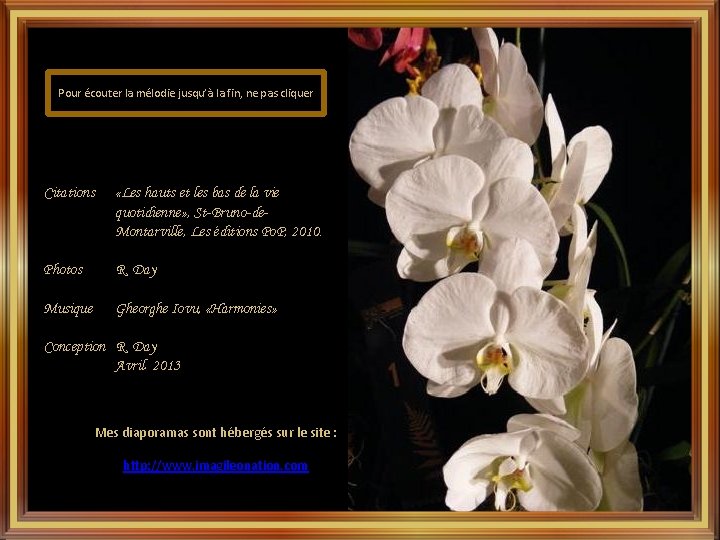 Pour écouter la mélodie jusqu’à la fin, ne pas cliquer Citations «Les hauts et Pour écouter la mélodie jusqu’à la fin, ne pas cliquer Citations «Les hauts et