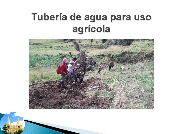 Tubería de agua para uso agrícola 