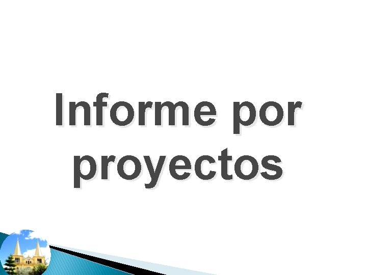 Informe por proyectos 