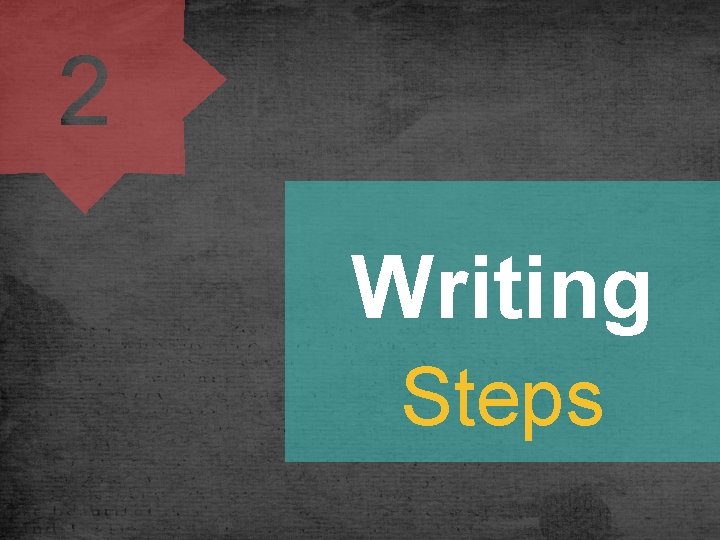 Writing Steps 