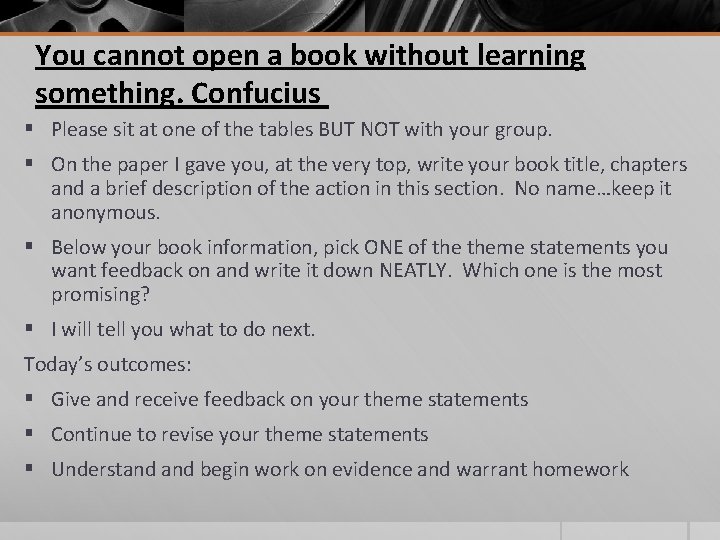 You cannot open a book without learning something