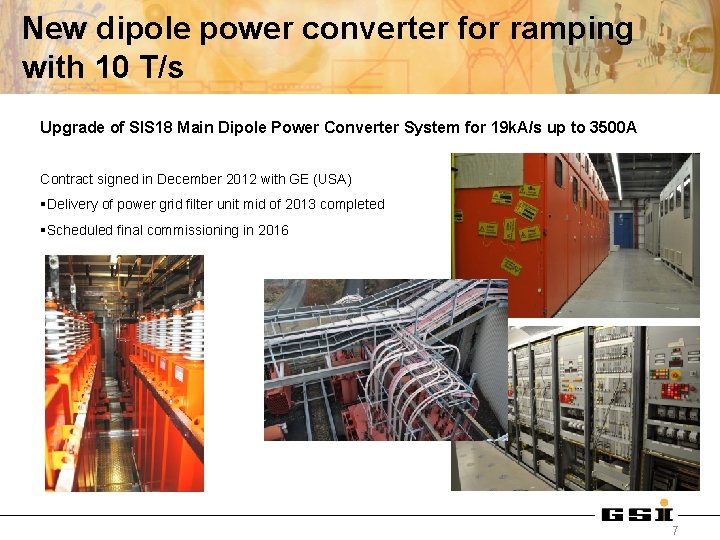 New dipole power converter for ramping with 10 T/s Upgrade of SIS 18 Main