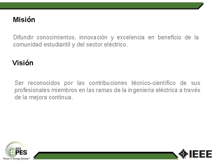 Misión Difundir conocimientos, innovación y excelencia en beneficio de la comunidad estudiantil y del