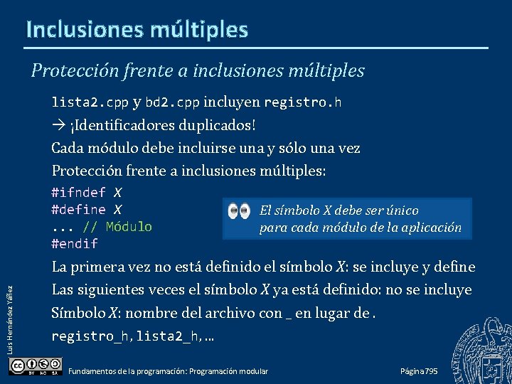 Inclusiones múltiples Protección frente a inclusiones múltiples lista 2. cpp y bd 2. cpp