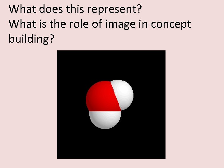 What does this represent? What is the role of image in concept building? 