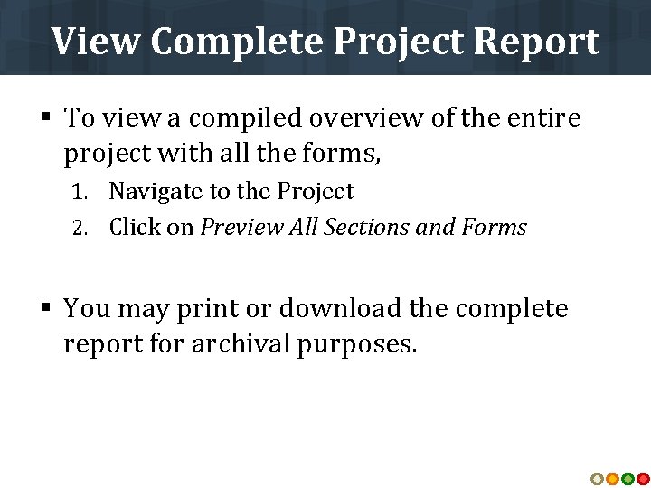 View Complete Project Report § To view a compiled overview of the entire project