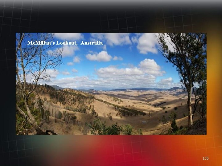 Mc. Millan’s Lookout, Australia 105 