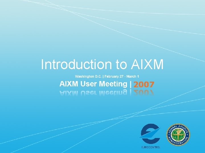 Introduction to AIXM 