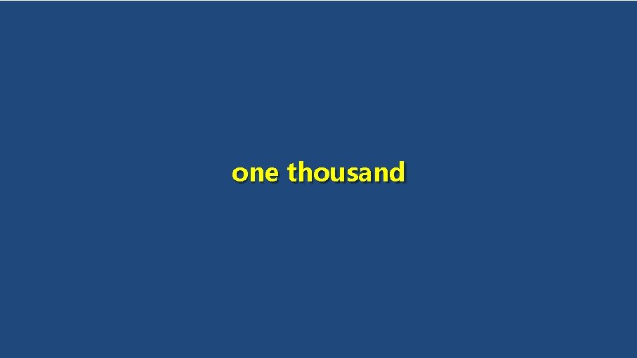 one thousand 