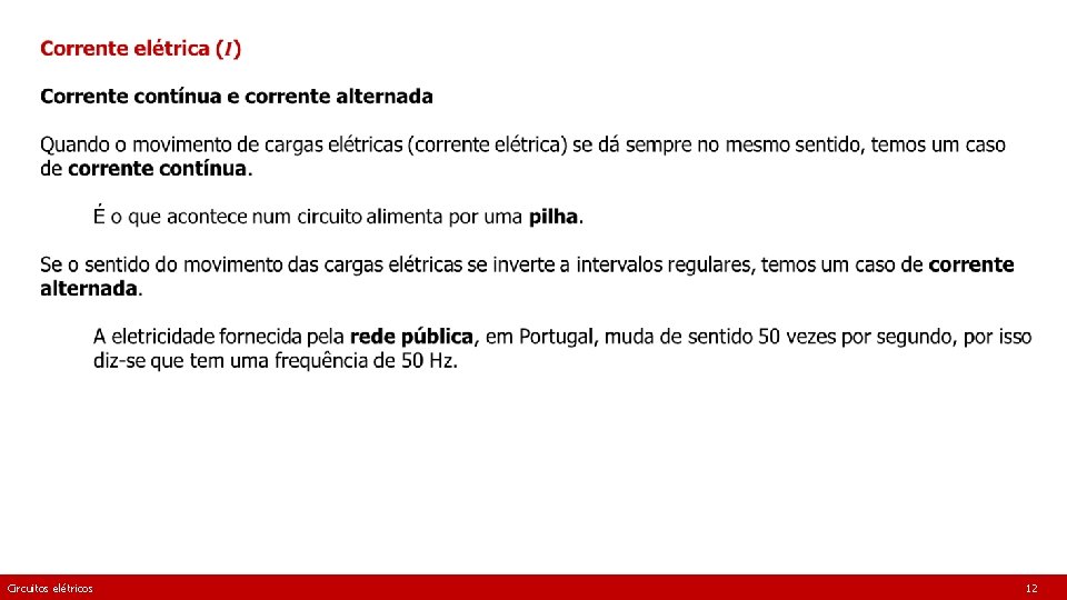 Circuitos elétricos 12 