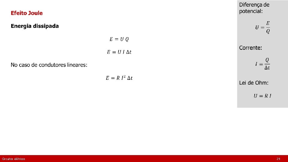 Circuitos elétricos 29 