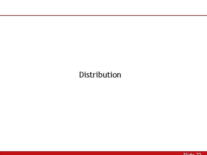 Distribution 